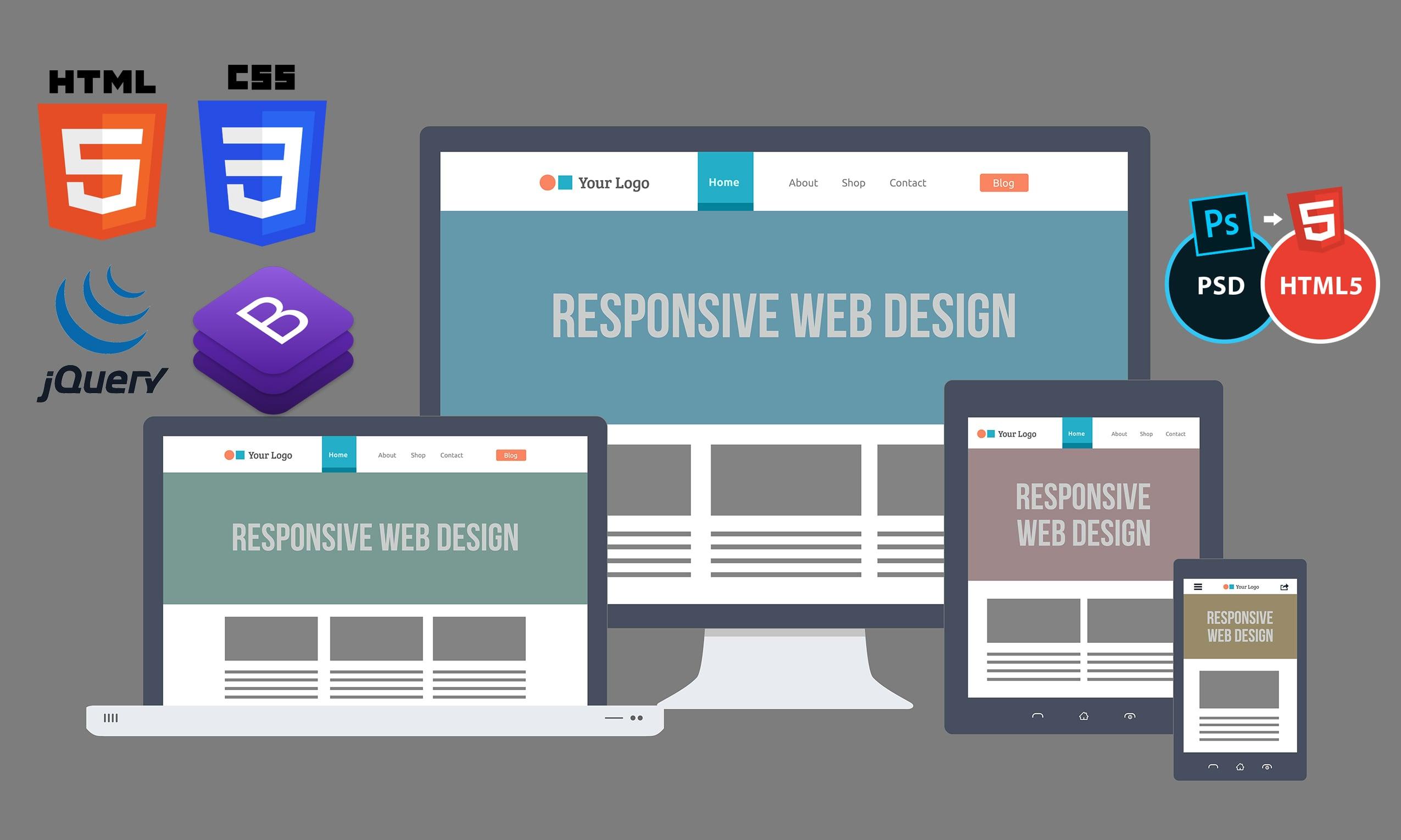 i will do responsive web design
