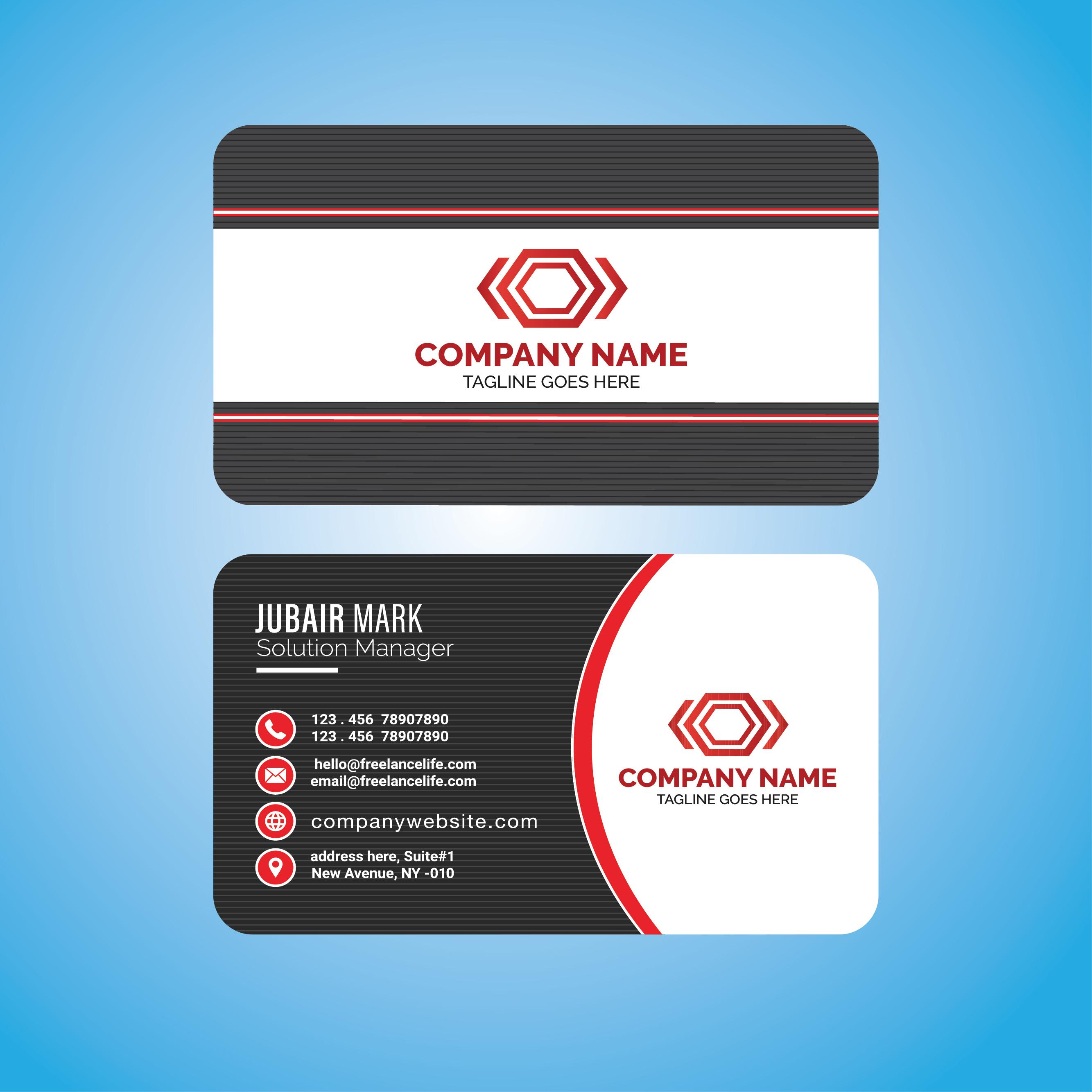 design a professional business card for your business