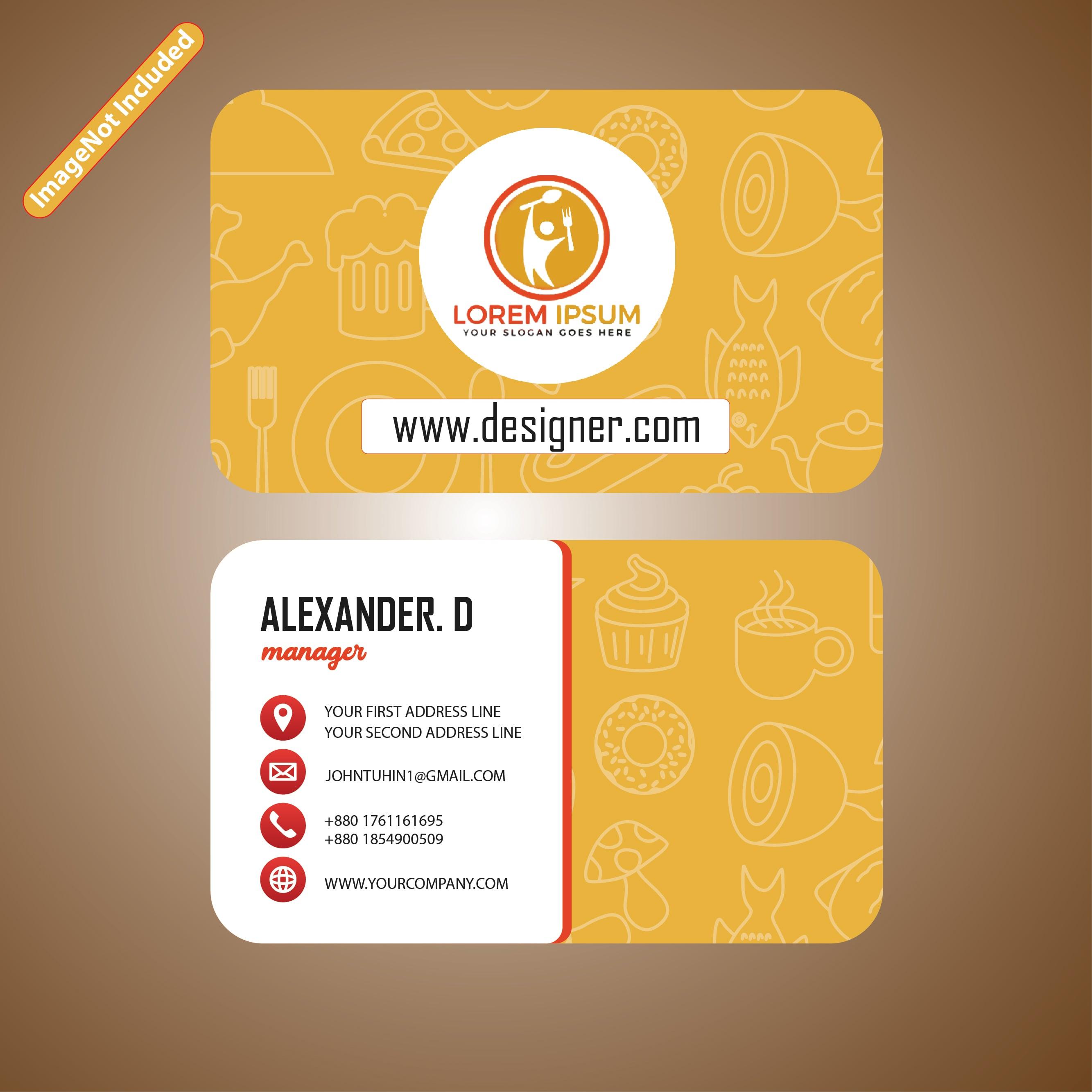 design a professional business card for your business