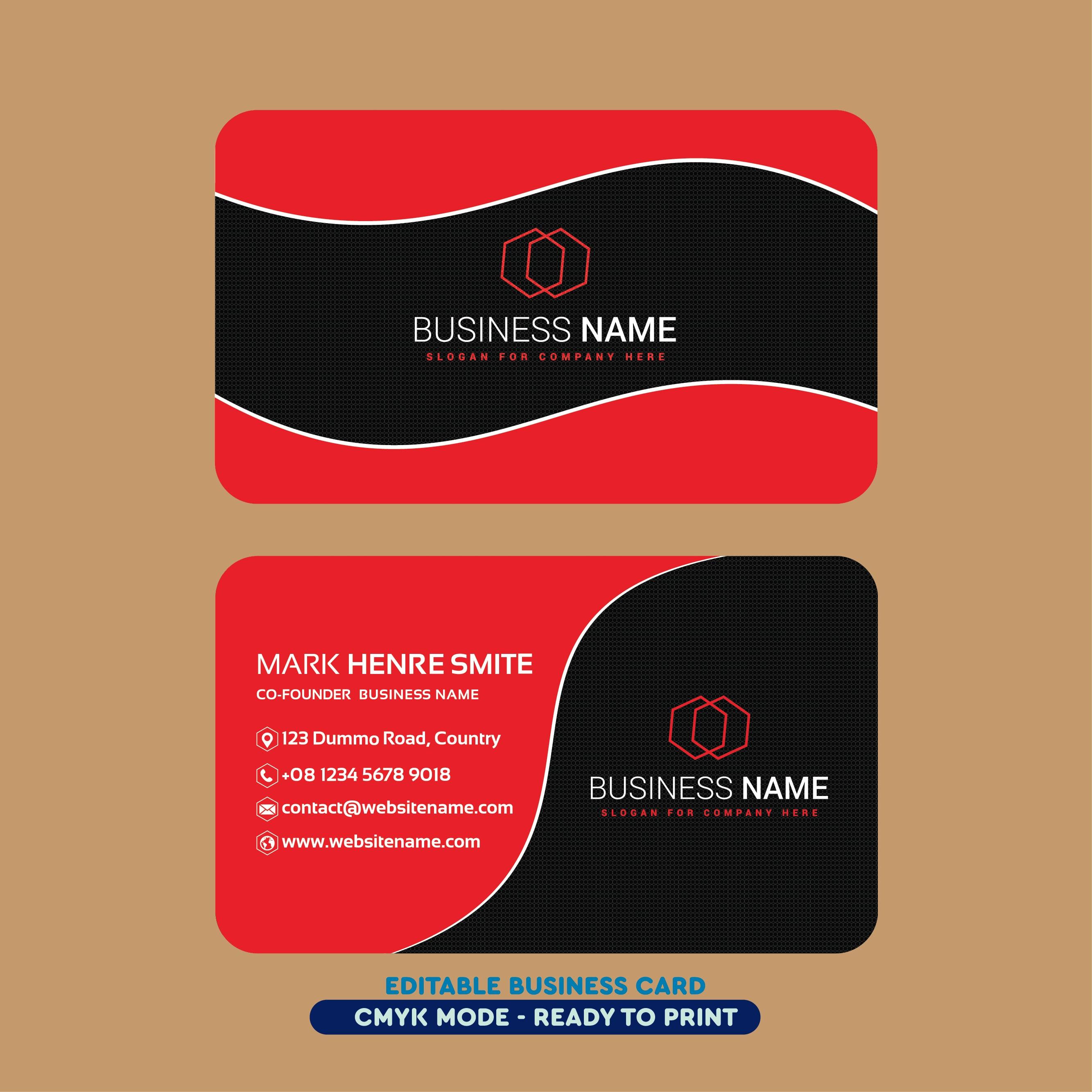 design a professional business card for your business