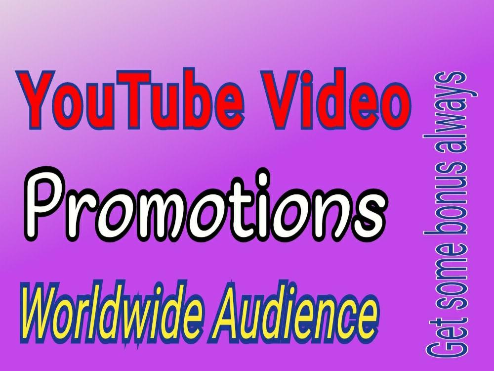 YouTube Promotions for increasing Audience on your Video 