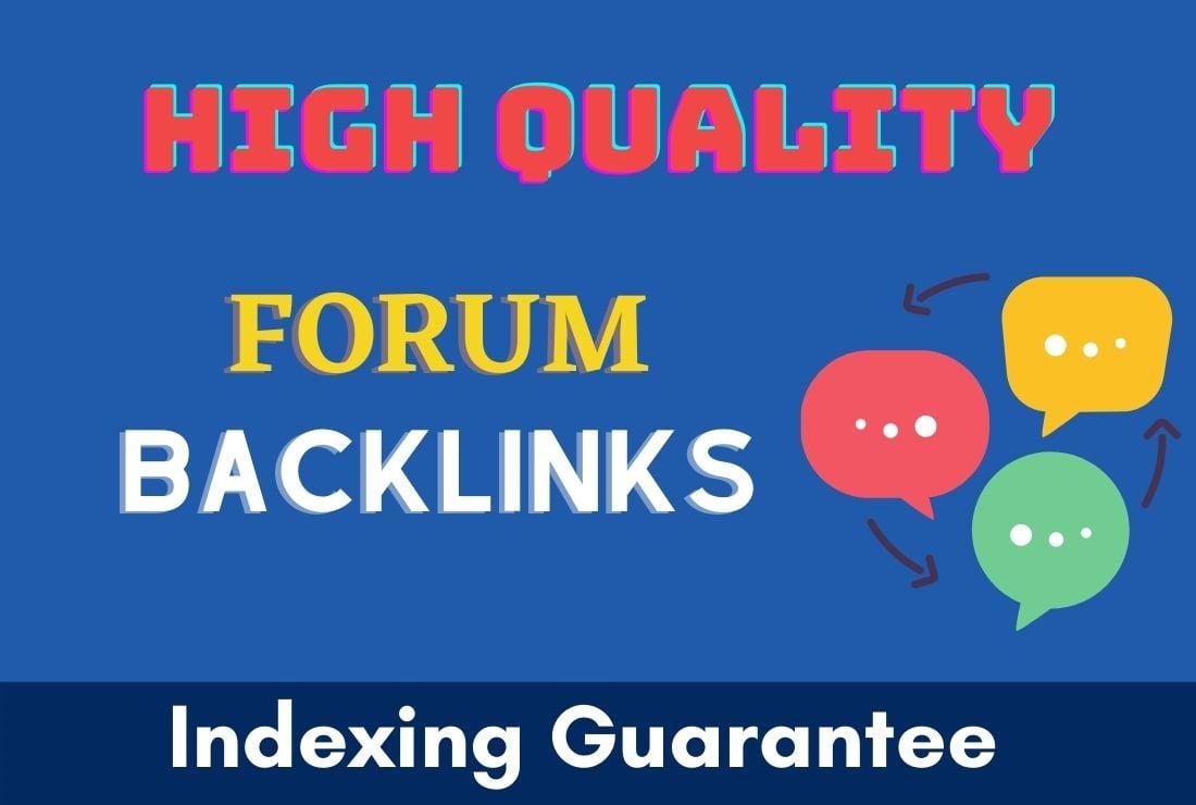 I will do 15 High Authority Forum backlinks