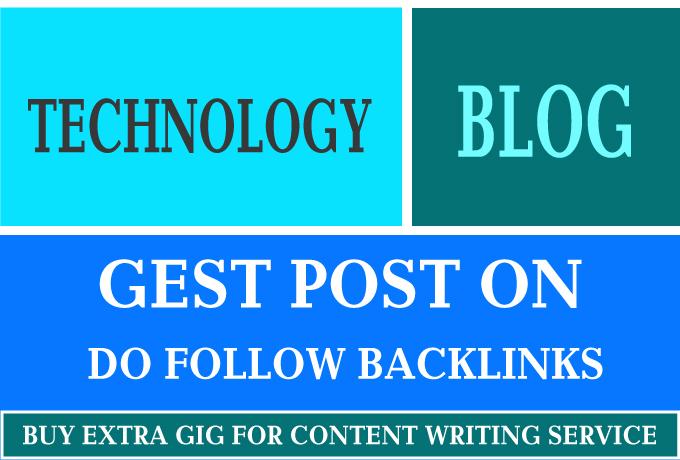 I will guest post on technology blog
