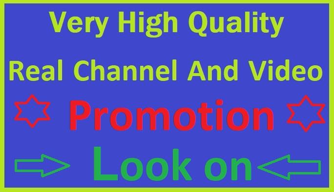 High Quality Rangking VIdeos Promotion On Social Marketing
