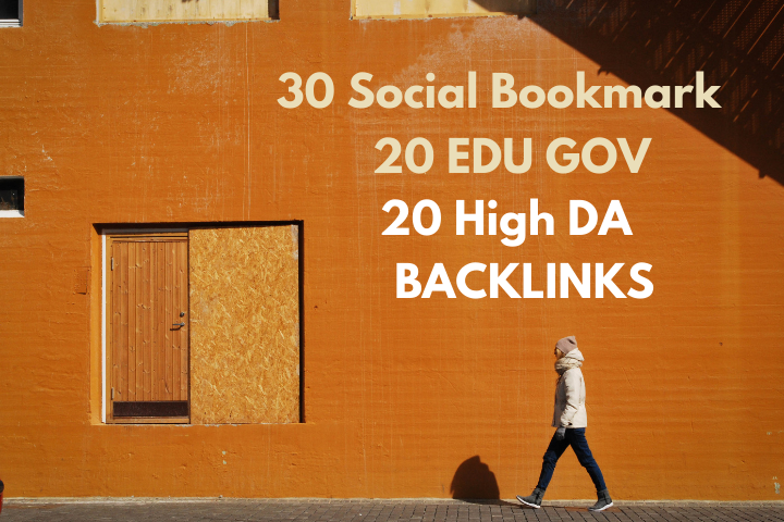 20 Edu,Gov 20 Pr9 profile backlink 30 high DA Social-Bookmark
