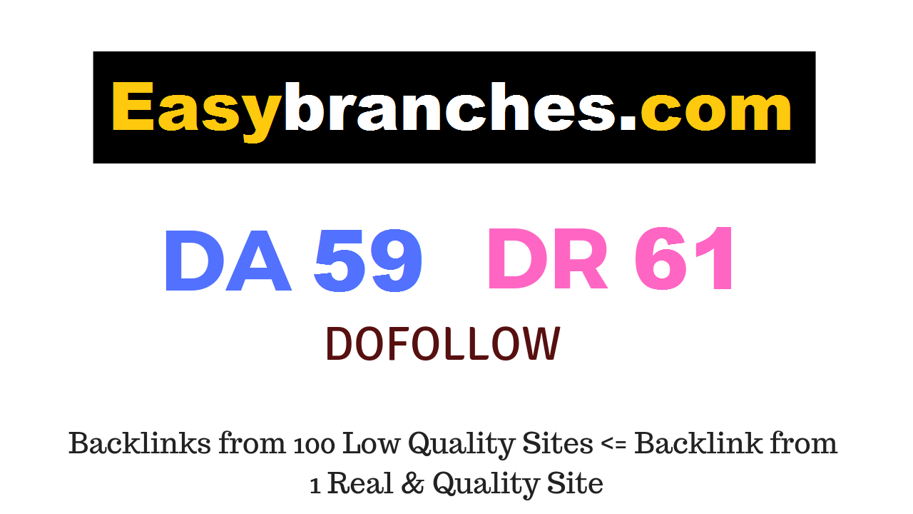 Guest Post on Easybranches.com - DA59 PA61