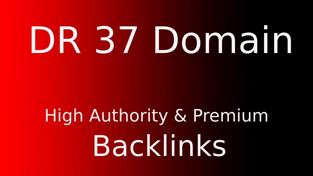 I will build 1 super quality high DR37 SEO Dofollow Backlink Manually