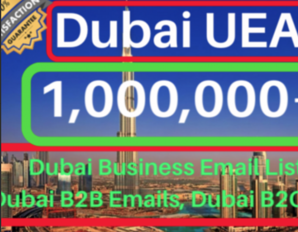 100000+ Dubai UEA b2b B2c email Database leads