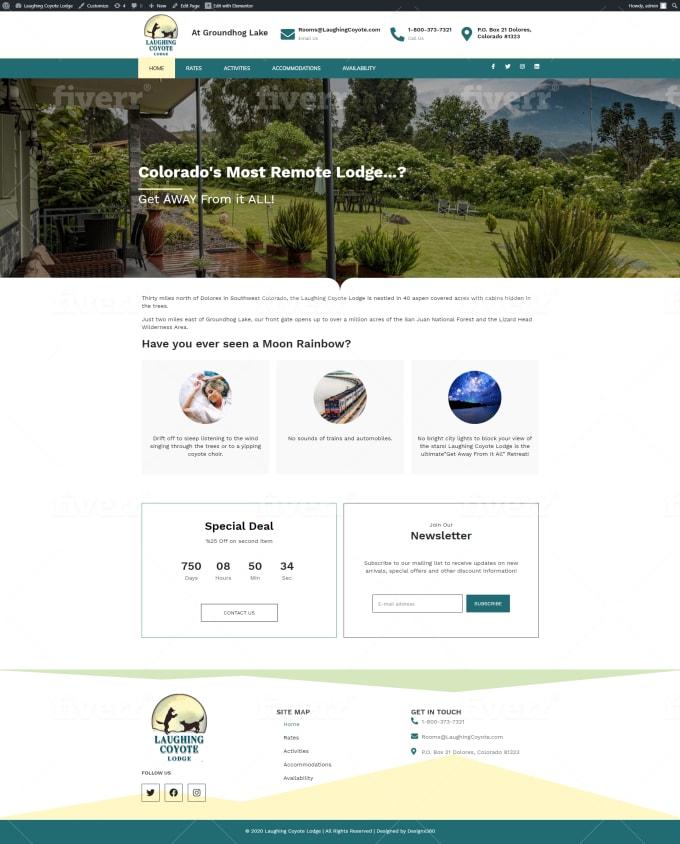 wordpress website design woocommerce , magazine , landing page and etc