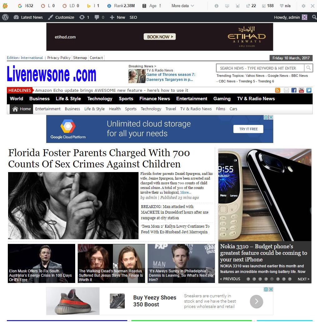  Self Updating News Website - No work needed SEO ready