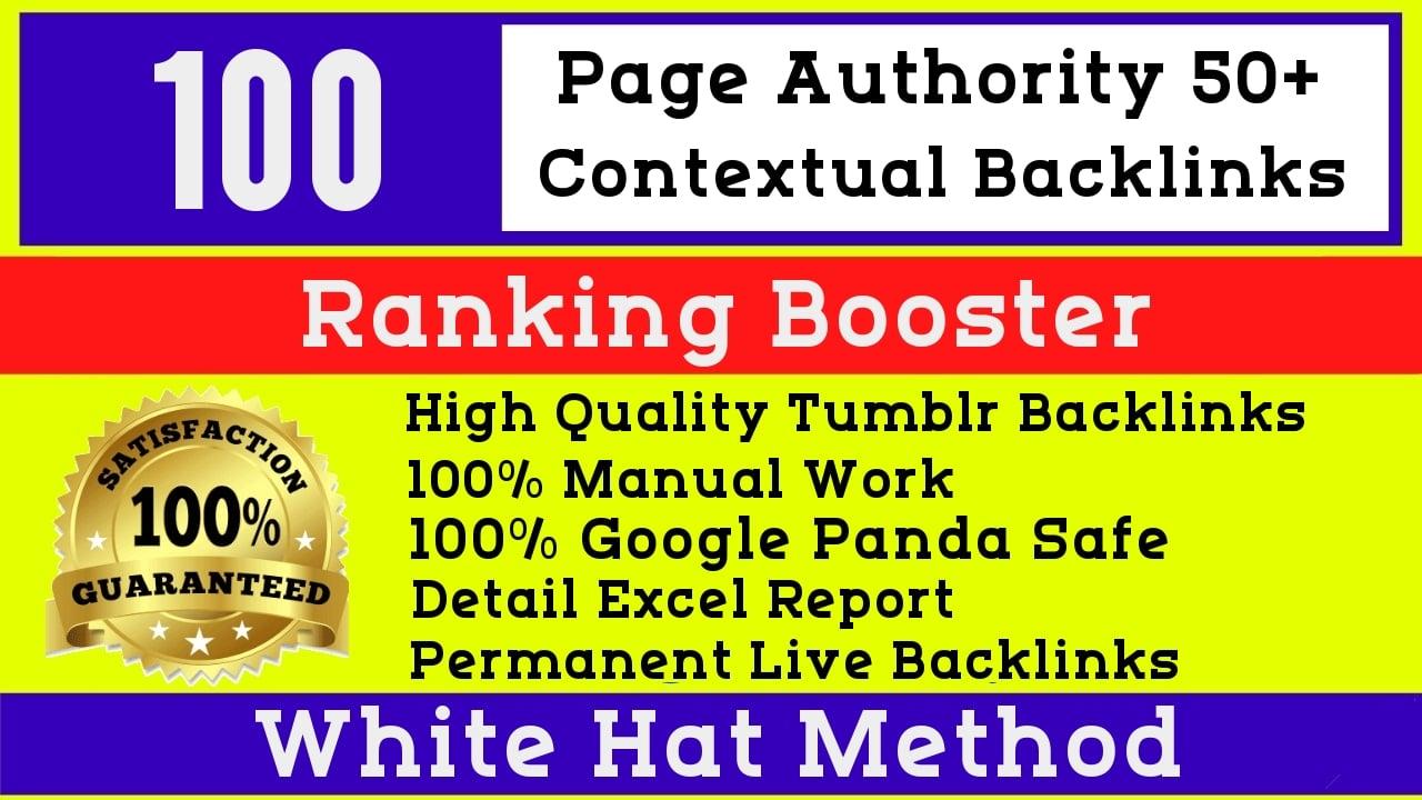 100 High Quality PA50-77 Permanent Tumblr PBN blog post Links 