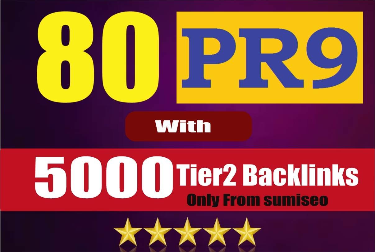 [5080+ Backlinks] Create 80 PR9 Backlinks (DA-100) with 5000 Links Easy Link Juice & Faster Index