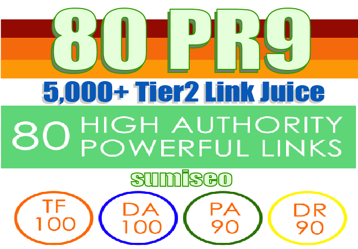 [5080+ Backlinks] Create 80 PR9 Backlinks (DA-100) with 5000 Links Easy Link Juice & Faster Index