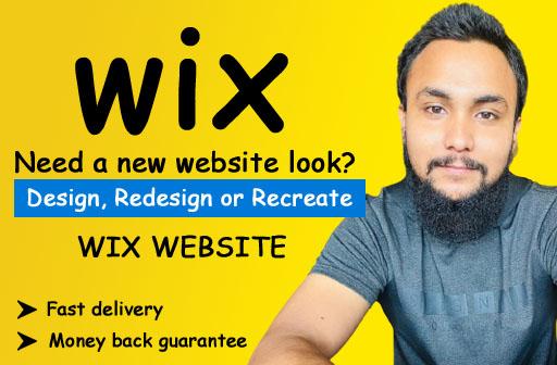 I will create, redesign and recreate wix website