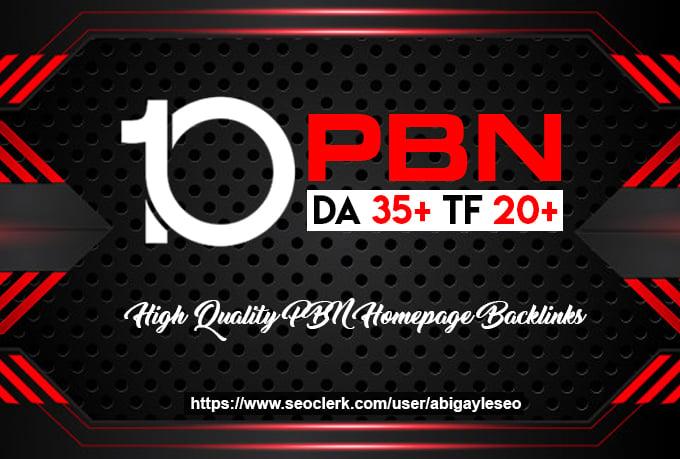 Make 10 Permanent High DA PA Contextual PBN Backlinks