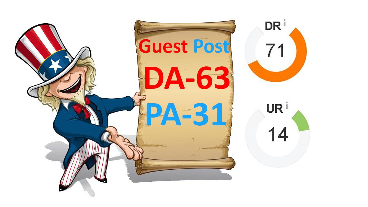 I will do guest post on 63 DA in EDU with dofolllow
