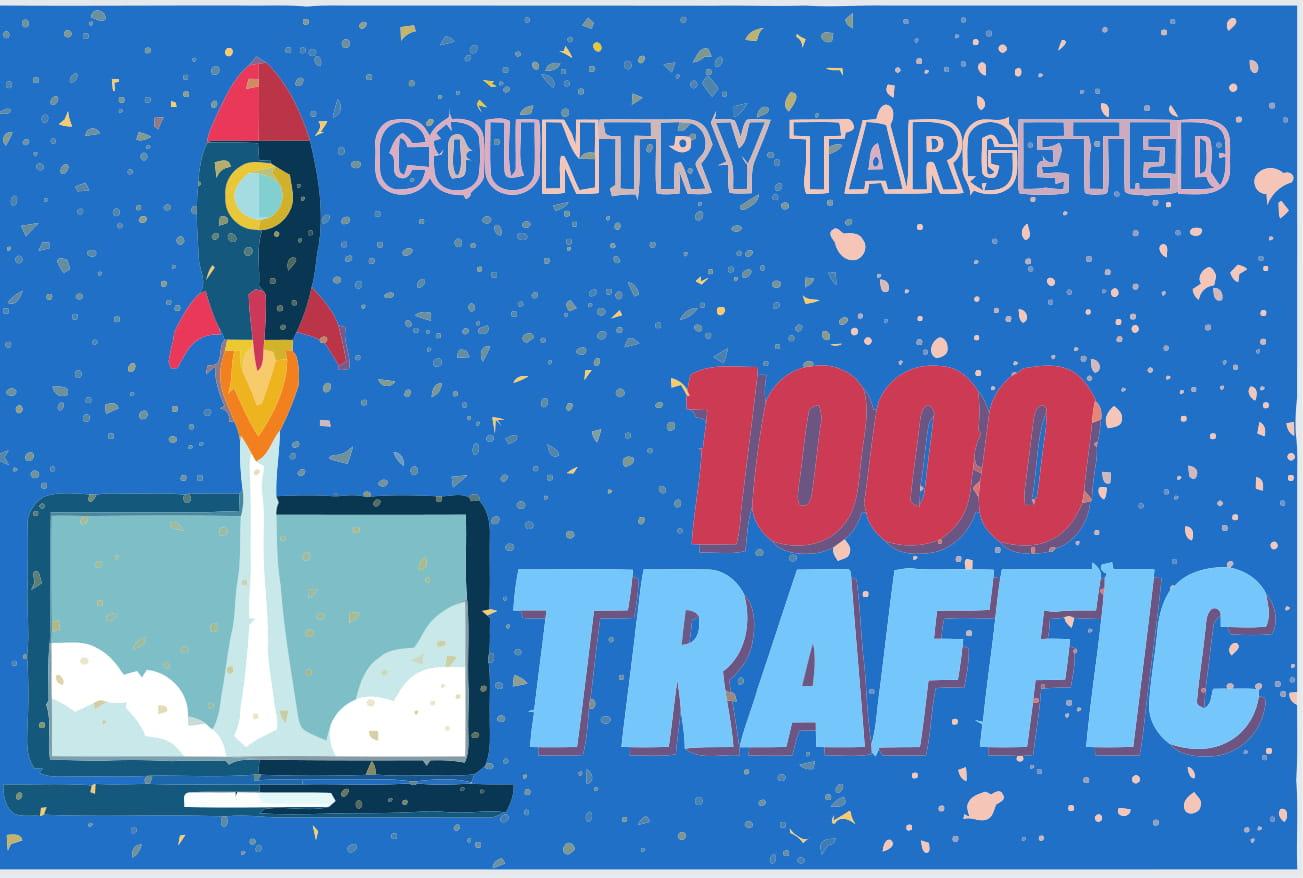 1000 country targeted Web Traffic - any country