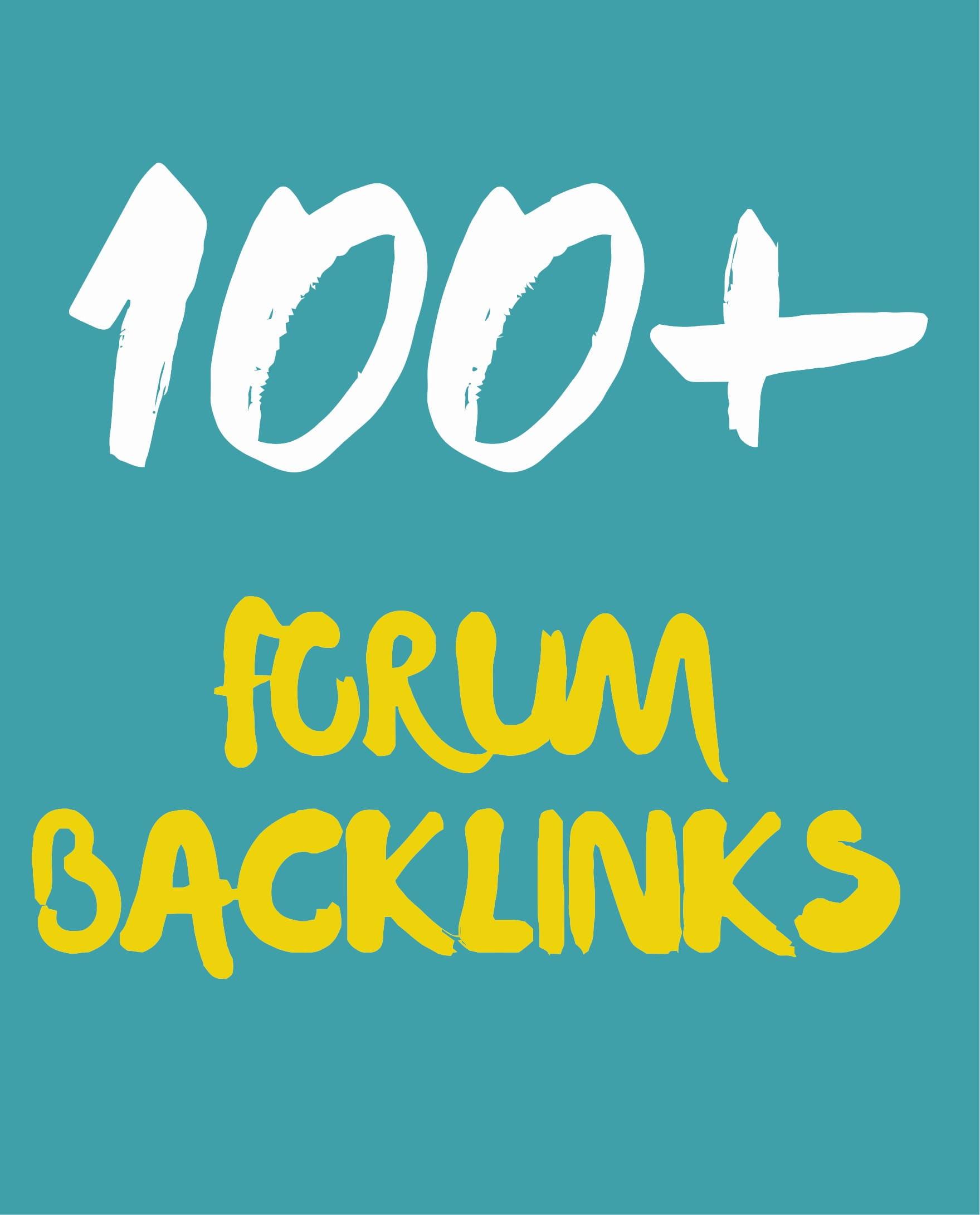 100 Forum profile backlinks from Unique domain