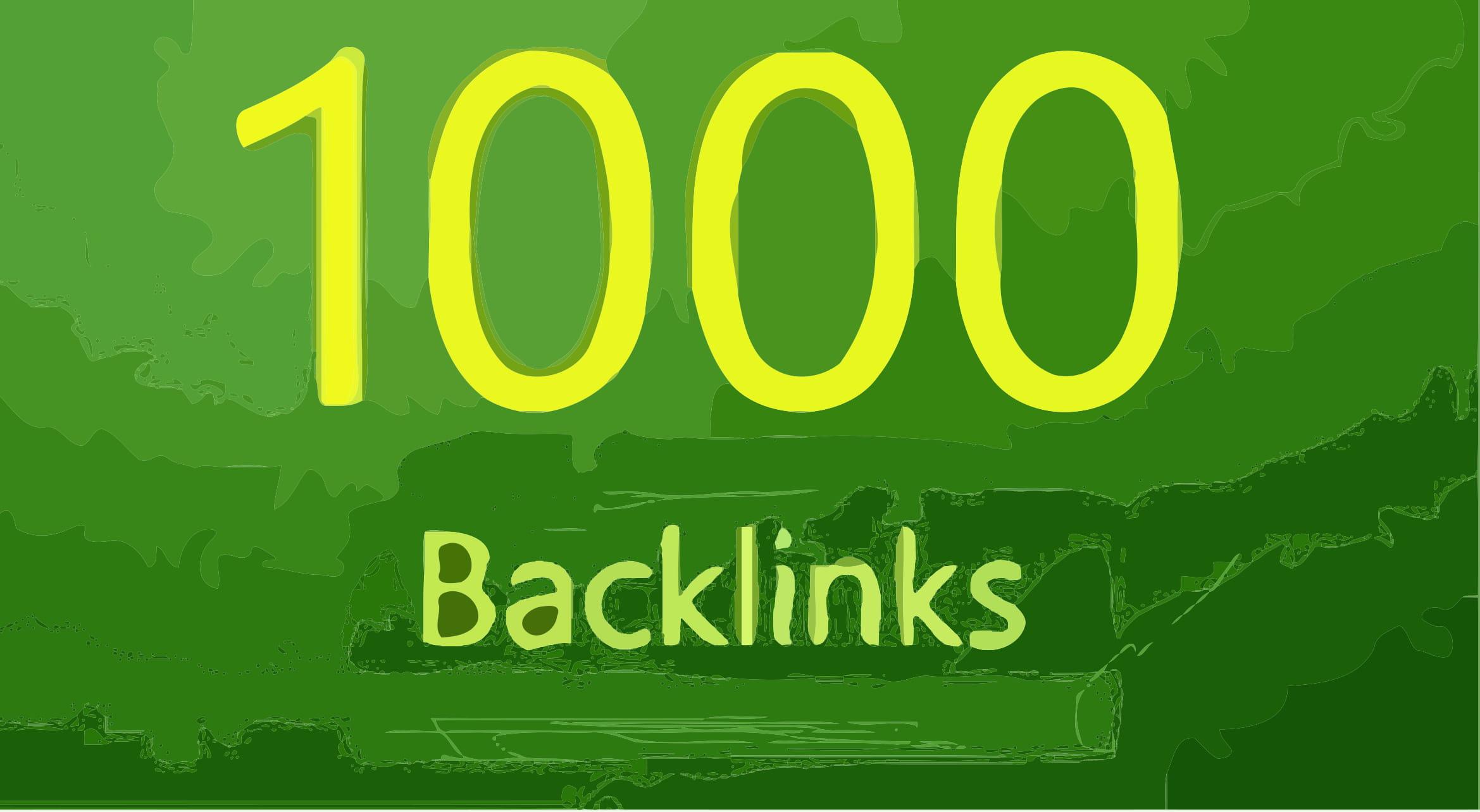 Do 1000 Blog,Social,Ping and Trackback backlinks from Unique domain