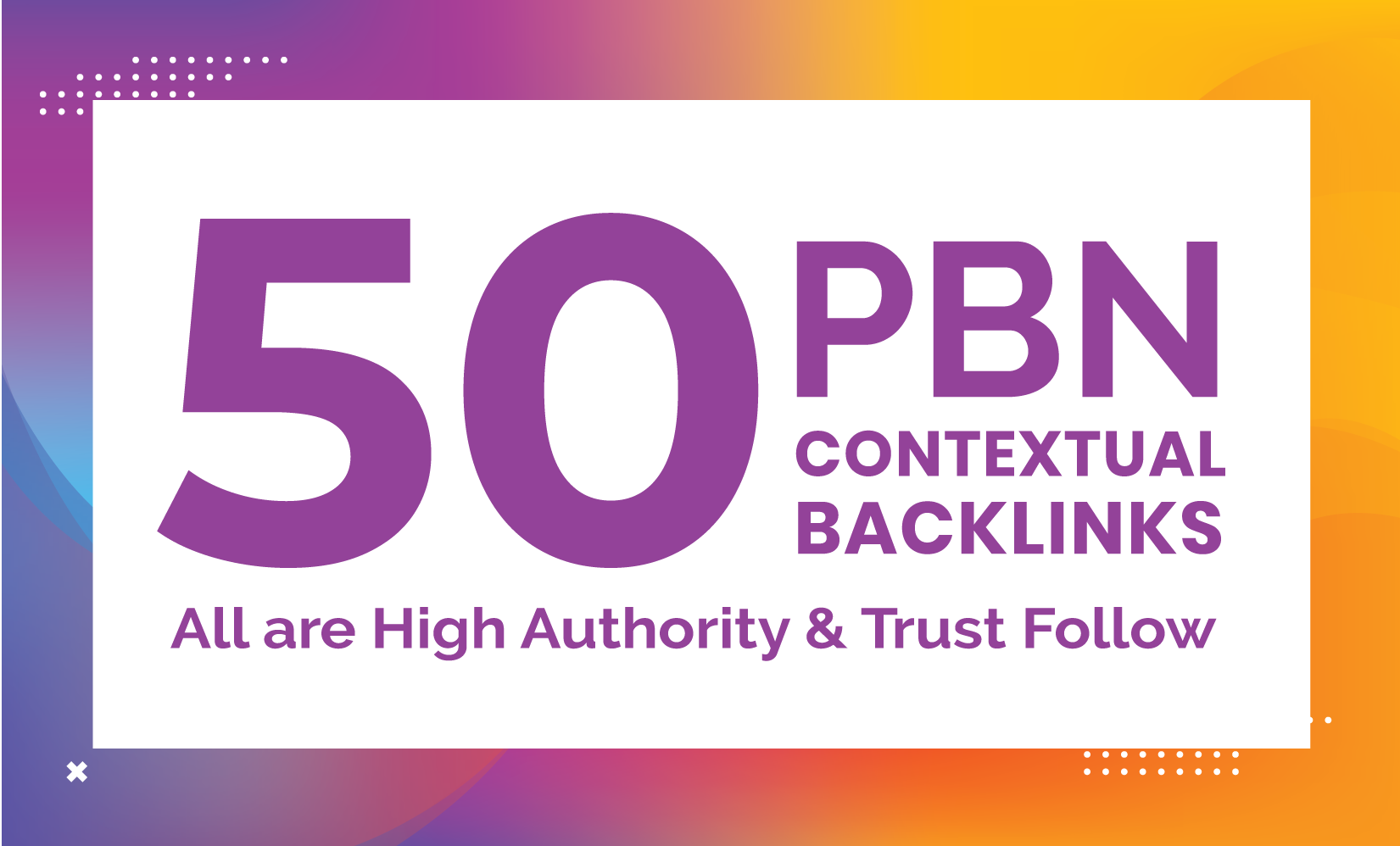 I will do premium 50 pbn post backlinks
