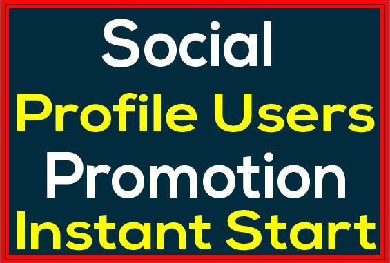 Social Media Profile Users Promotion And SOCIAL POST PROMOTION