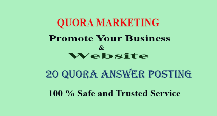 Niche Relevant 20 Quora Answer for targeted traffic