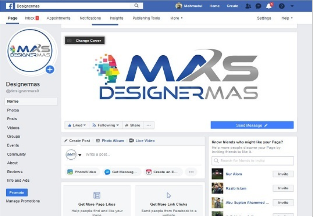 I will create a professional facebook business page