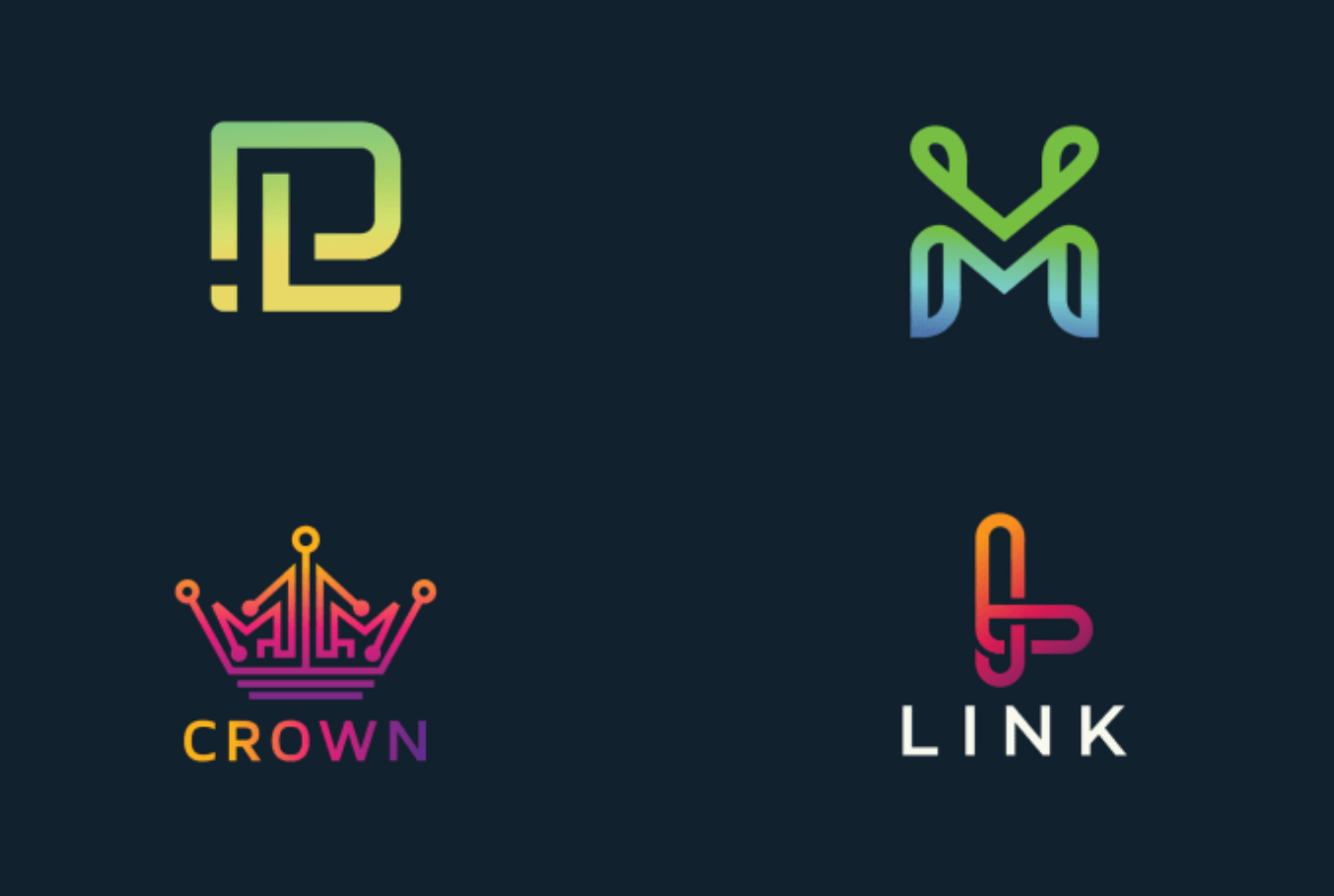 I Will do minimal symbolic monogram or initials text logo design