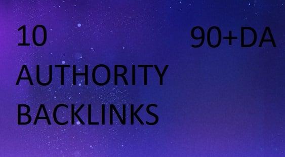 Create 10 Authority Backlinks From 90+DA