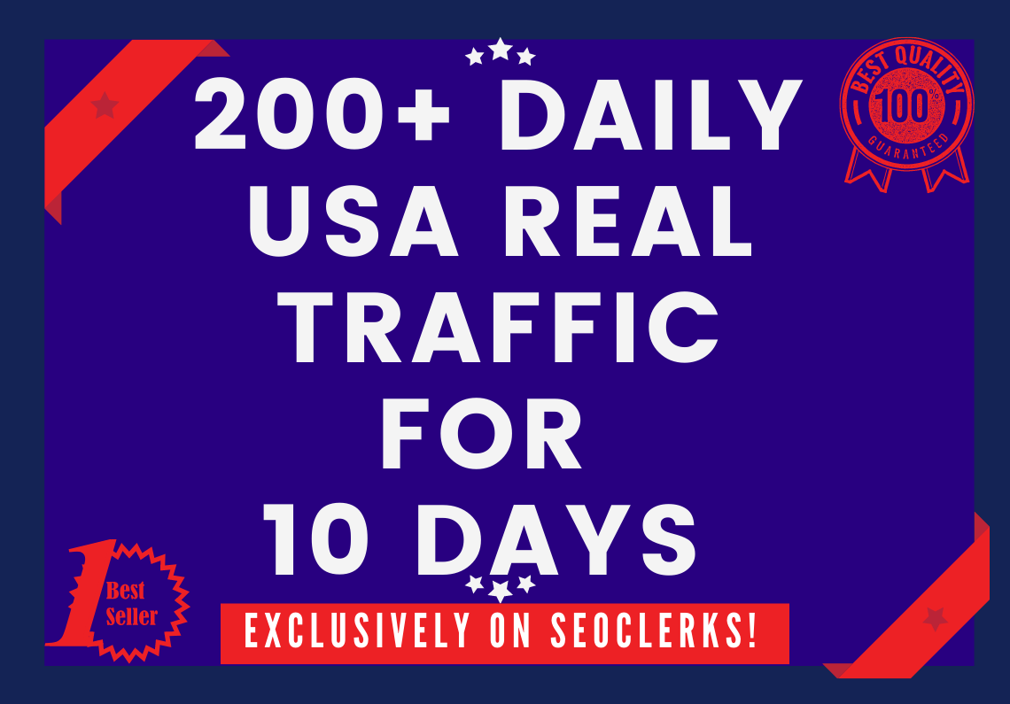 Send 200+ Daily USA Keyword Targeted Traffic For 10 Days