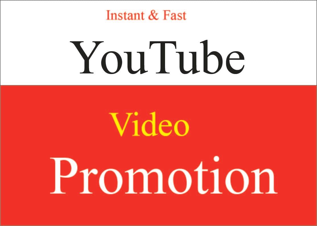 Get Fast Organic Youtube video promotion instant