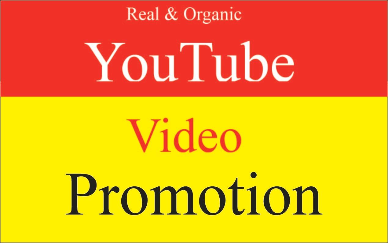 Get Fast Natural YouTube video promotion 