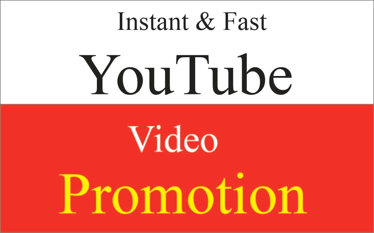 Get super fast Natural YouTube video promotion & marketing 