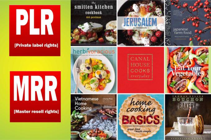  100 food and recipe niche ebooks, images mrr,plr