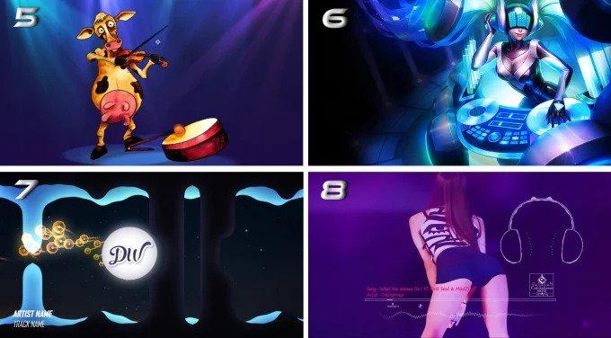 create a 3D visualizer music video