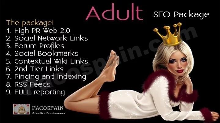 Buy this ADULT Ranking Package - Top Google Results