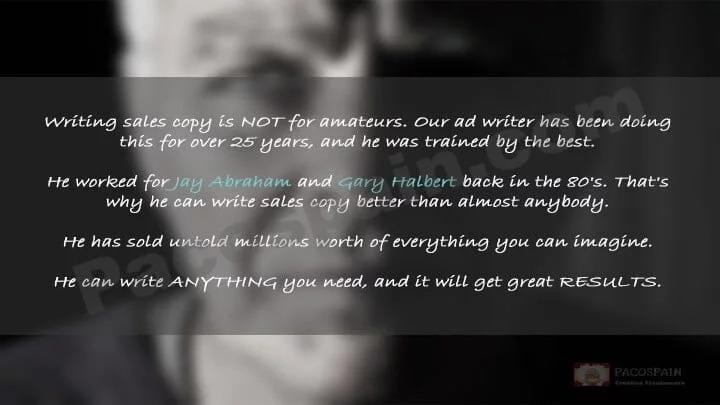 We will Write A SALES Copy That Gets Profitable Results
