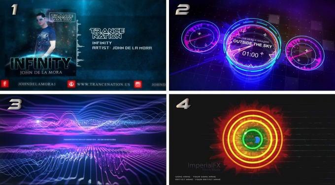 create a 3D visualizer music video