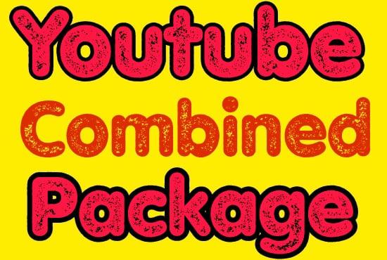 I will do best YouTube combined package promotion