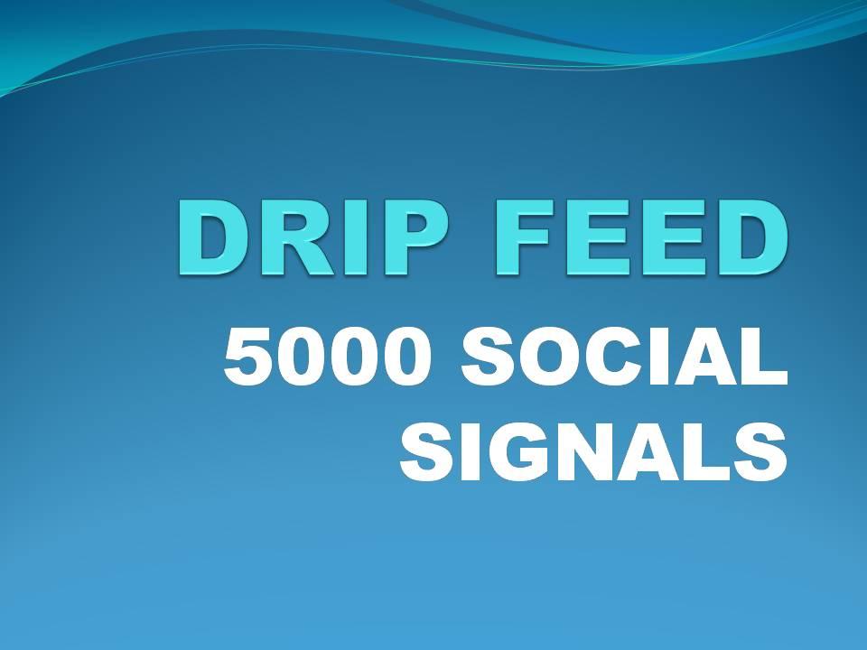 i will do 5000 organic pr social signals in 7 days drip feed from best social media sites 
