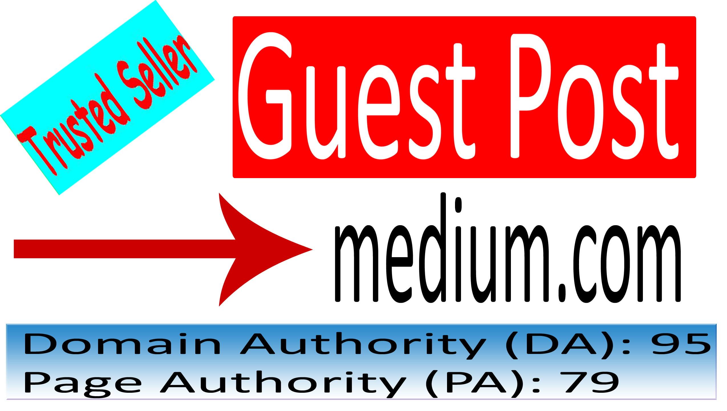 Create and And Publish Guest Post On Blog Medium with best quality