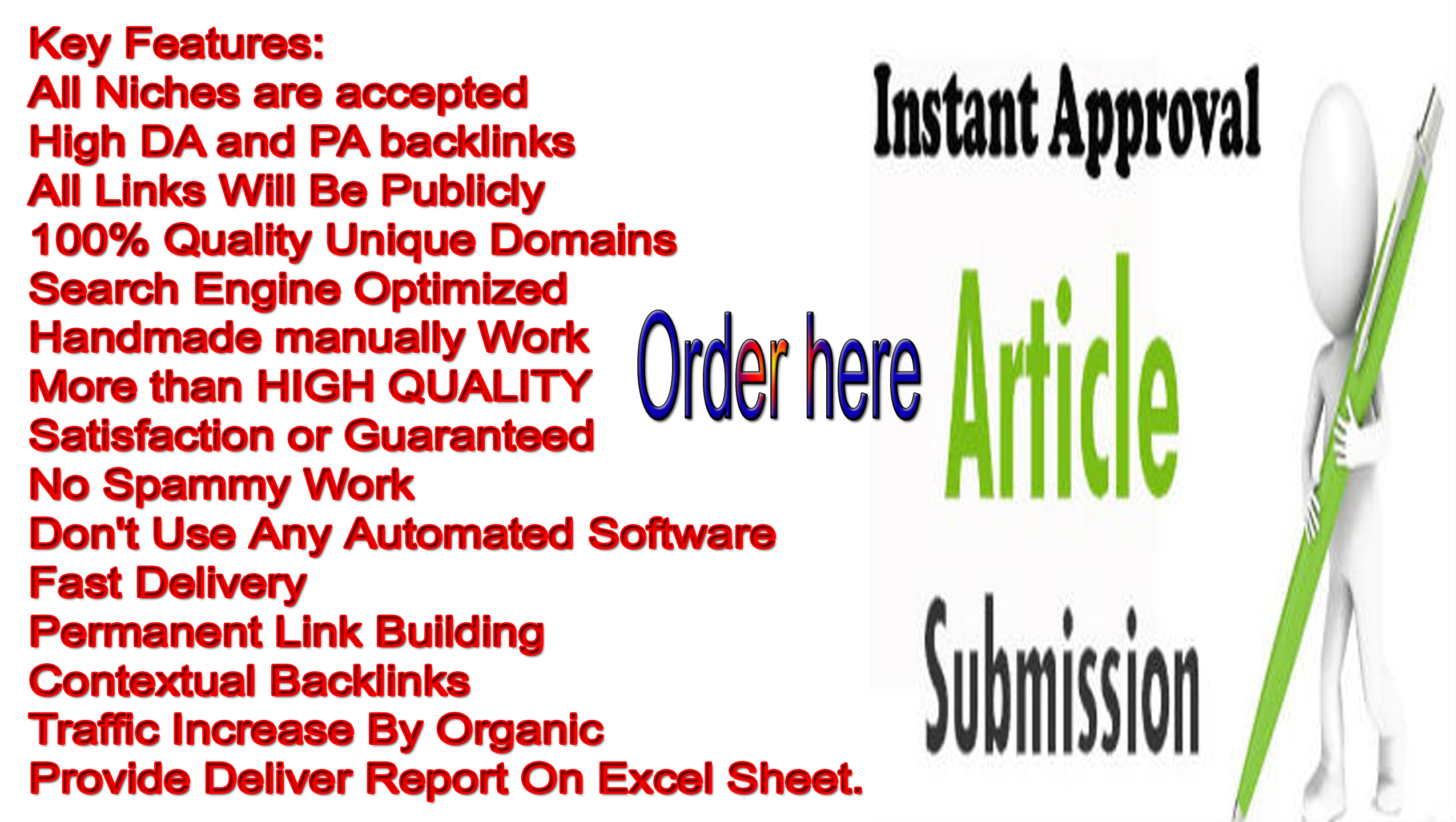 Boost your site with powerful 10 Article Share with High DA and PA backlinks