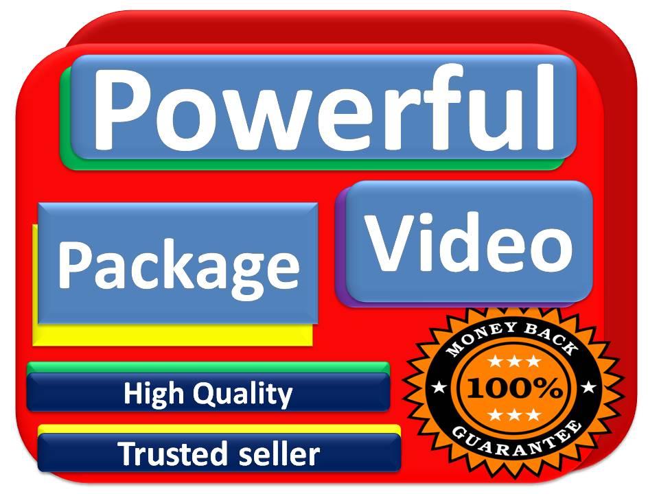 Powerful Booster package for your Videos with fast delivery