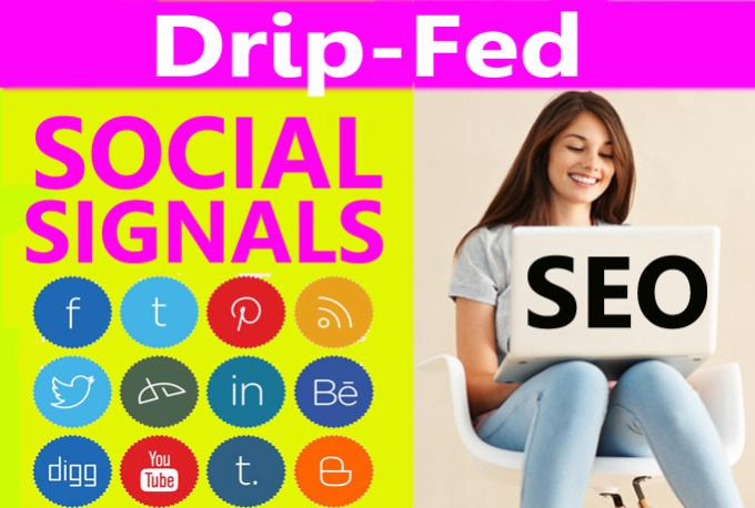 Rank Your Website 1st by drip fed 1000 Social Share