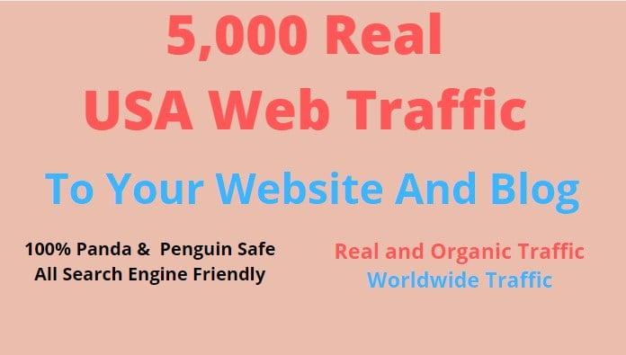 Get 5000 Human Verified Unique USA visitors on your website Fast and Safe