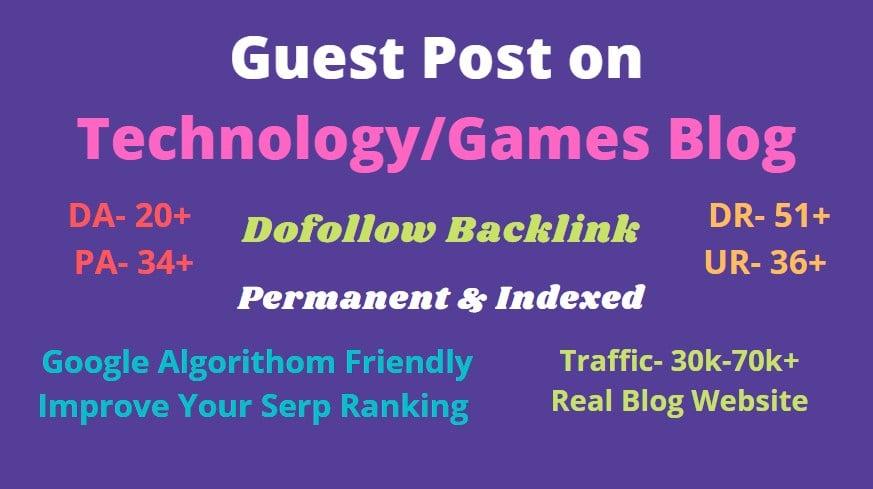 Publish A HQ SEO Guest Poost With Dofollow Backlink To Rank Your Website Fast
