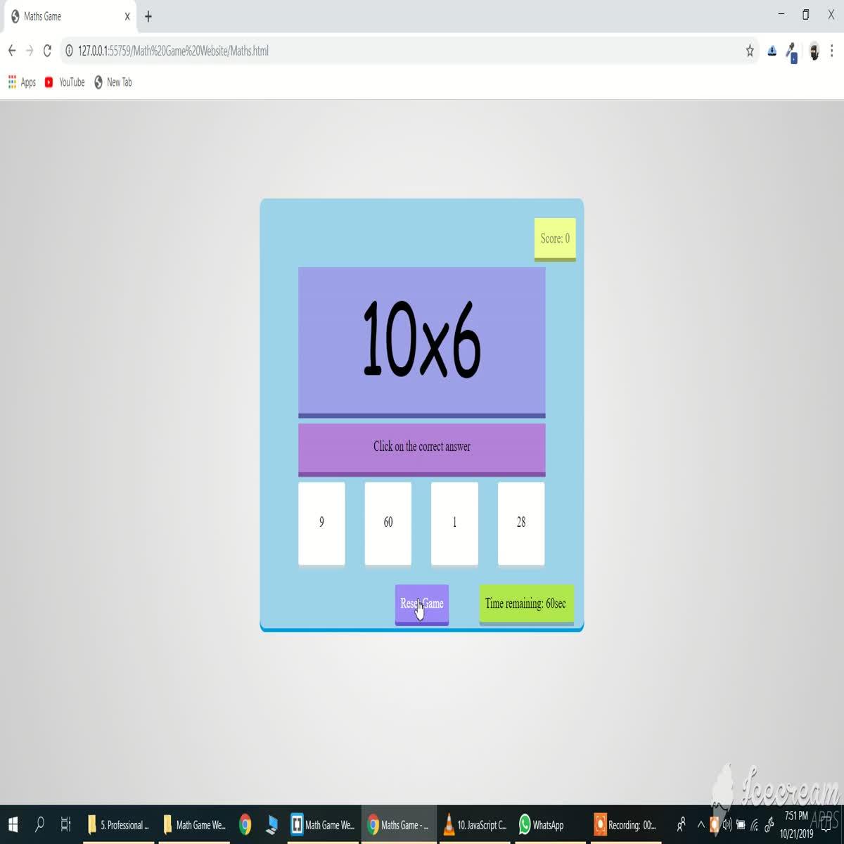 I will create user interactive front end website for you