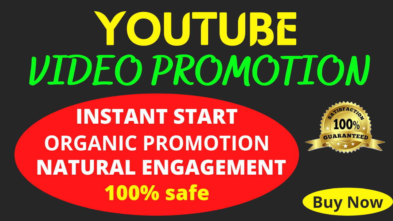 Safe organic youtube video promotion for your video 
