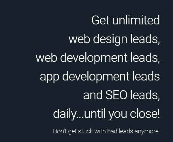 Guaranteed Sales For Any Business, Unlimited SEO, Web design Leads.