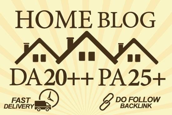 I will submit a guest post on the quality home blog